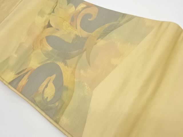 JAPANESE KIMONO / VINTAGE NAGOYA OBI / WOVEN ARABESQUE